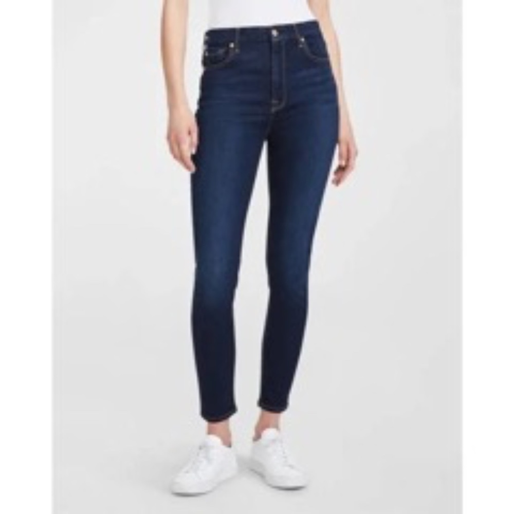7 FOR ALL MANKIND The High Waist Ankle Skinny Jean